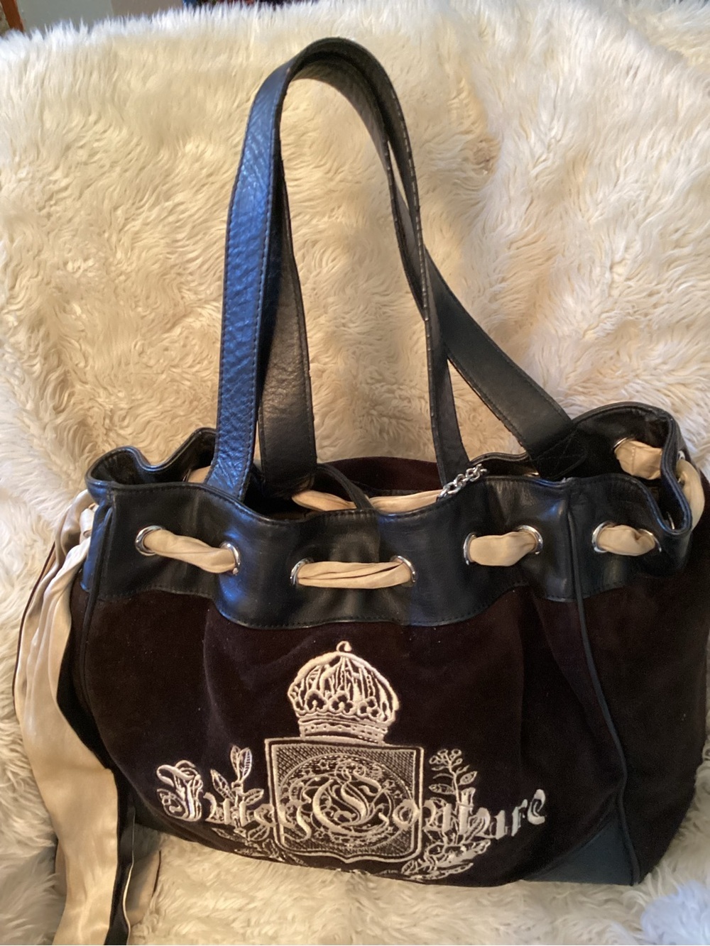 Juicy couture vintage Women’s Velvet Tote Bag i